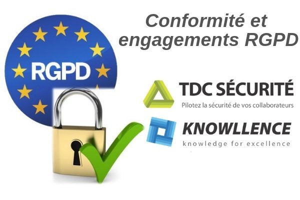 Le logiciel TDC Sécurité est conforme RGPD