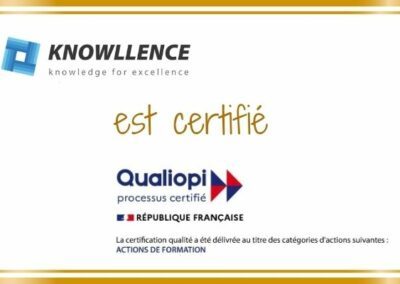 Knowllence est organisme de formation QUALIOPI !